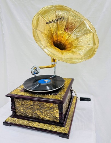 Vintage hmv gramophone fully - vintage,